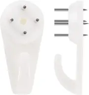 30 PCS Picture Hangers Hanging Kit, Heavy Duty Hooks for White
