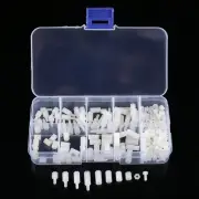 Hilitand 200pcs M2.5 Nylon Hex Standoff Male Female Bolts Nuts Assortment...