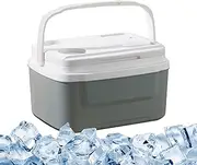 Camping Cooler, 8L Portable Insulated Cooler Lunch Box, 12.99x10.43x7.68 Inches Leakproof Car Refrigerator with Handle, Large Capacity Ice Chest for Beverages, Food and Drinks