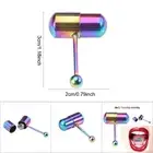 Vibrating Tongue/Belly Button Ring Stainless Steel Stud Body Piercing Jewelr