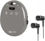 Keyring Voice Recorder - Compact Digital Voice Activated Recorder with 15 Hours of Recording & 10 Hours of Music Playback via USB Earphones - Noise Reduction Audio Recorder with 8GB Memory (Gray)