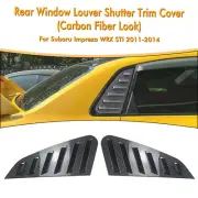 Rear Window Shutter Louver Trim Cover Kit For Subaru Impreza WRX STI 2011-2014 (for: Subaru)