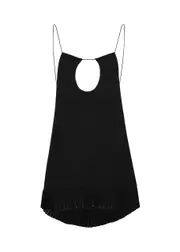 Yves Saint Laurent Black Cut-out Mini Dress - 12 12
