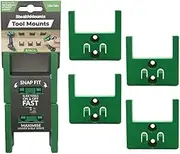 StealthMounts Tool Mounts for Hikoki/Metabo HPT/Hitachi 18v | Cordless Tool Holders for Power Tools | 4 Pack Green Tool Organisers