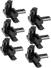 1set Aluminum Profile Corner Connectors Way Brackets for Extrusion Frames and Stable Design for CNC Plasma Cutters Robotics and Construction Projects 6pcs