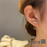 在飛比找momo購物網優惠-【HERA 赫拉】水鑽流蘇後掛飾耳針 H111031106(