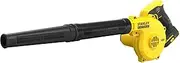 STANLEY FATMAX V20 | 18V Compact Blower - Axial Fan Design, 80m/s Air Speed., 3 Speed, Lock On Switch, Ideal for clearing Garden Leaves and Debris Quickly and efficiently, Blower Only