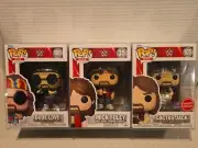 3 Funko Pop WWE ~ Mick Foley #35,Cactus Jack #105,Dude Love #109 NIB + PROTECTOR
