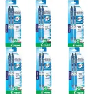 Pilot B2P Bottle Pen Lot/6 Gel Roller 1.0mm Med Point 2/Pk Black Office School