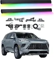 BJOHQ Electric Running Boards Compatible for Buick Avenir 2020-2025 with Light, SUV, Off-Road & Pickup Trucks - Retractable Truck Steps & Nerf Bars