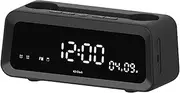 Wireless Speaker with Alarm Clock - Wireless Speaker Temperature Display | Bedside Music Player Multi-Functional Relaxation for Dorm Living Room Workplace