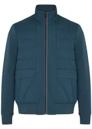 PS Paul Smith Quilted Shell and Jersey Jacket - Blue - XL XL