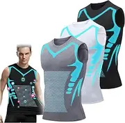 [Wopedally] 2023 New Ionic Shaping Vest, Ice-Silk Fabric Compression Shirts, Ionic Shaping Vest To Build A Perfect Body