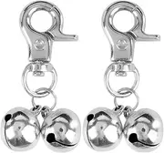 2 PCS Bell Training Charm Pendants Jewelry for Pet Dog Cat Necklace Collar, Dog Pendant Bells