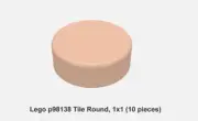 LEGO 98138 Round Tile 1x1 (10 pieces) light nougat - NEW