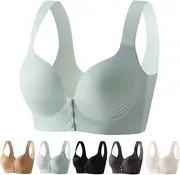 [Generic] Zekear Front Button Lift Bra, 2025 New Soft Comfort Breathable Everyday Bras for Women, Snap Hook Closure