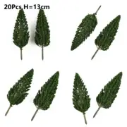 20Pcs Model Trees Green Pine Trees for HO Scale Train Railroad Landscape