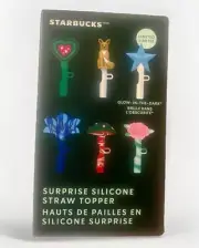 Starbucks Surprise Silicone Straw Topper Mystery Box Sealed