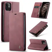 CaseMe iPhone 11 Classic Folio Leather Case Cover Apple iPhone11 Skin [Wine]