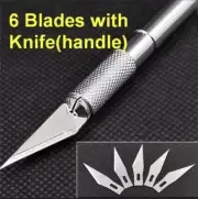 Hobby Exacto Knife X-Acto Set Blades Handle For Craftsman Craft Tool Precision N