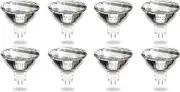 Bonlux MR11 12V 10W Spotlight Bulb 2 Pin 35mm GU4 Halogen Bulbs, MR11 Bulb Dimmable Warm White 2800K Glass Cover for Kitchen, Bathroom Lighting, Pack of 8