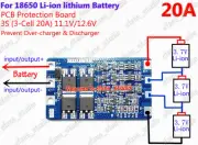 20A BMS Protection PCB Board for 3 packs 18650 Li-ion lithium Battery Cell 3S