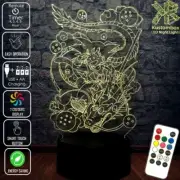 DRAGON BALL Z GOKU & DRAGON 3D LED Battery USB Night Light 7 Colour Change Lamp
