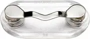 Magnetic Eyeglass & Name Tag Holder - Magnet Badge, Sunglasses & ID Holder for Men and Women - Convenient & Stylish Accessory (1 X Silver)
