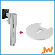Atdec AWMS-1340 130mm Arm Grommet Clamp - Silver