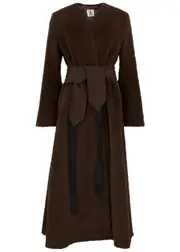 BY Malene Birger Ponzana Alpaca-blend Wrap Coat - Brown - 8 8