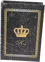 VINTORKY Vintage Faux Book Storage Box European Style Decorative Book Shaped Container for Home Table Centerpiece and Elegant Material Unique Design