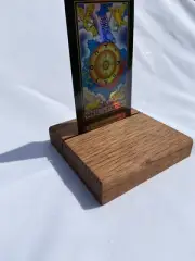 Handmade Solid Oak Tarot Card Holder Display Rack English Chestnut Finish