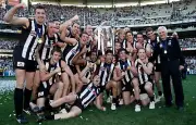 AFL COLLINGWOOD MAGPIES PREMIERS TEAM PHOTO, FOOTBALL,CHAMPIONS 1