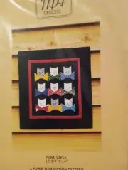 Cat Wall Quilt Pattern Kitty Cats Bowties Quilt Block Cats Quilt Pattern