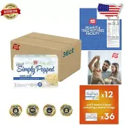 Gluten-Free Simply Popped Sea Salt Popcorn - 3oz Bags, Perfect for Sharing