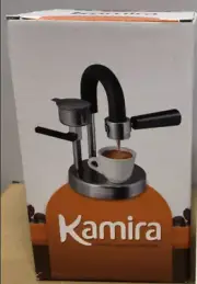 Kamira EMK010BK Straight Fire Espresso Maker Made in Italy in box W14×D14×H21cm