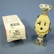 Pass & Seymour 5351-I Ivory Spec Grade Single Receptacle Outlet 20A 125V 5-20R
