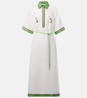 [Alemais] Alémais Play linen polo dress UK 6 white