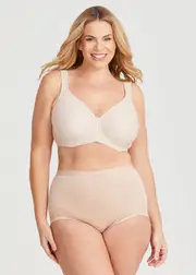 [Taking Shape] Taking Shape Side Smoothing T-shirt Bra Size 20E in Light Nude - Plus Size Women's Clothing Light Nude