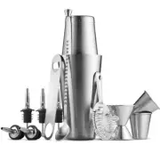 Bartender Kit - 14 Piece Cocktail Shaker Bar Tools Set, Stainless Steel Kit