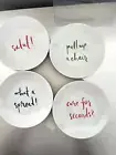 kate spade Tidbit 6” Plates Multi Colored Set of 4 New Melamine Kitchen Plates