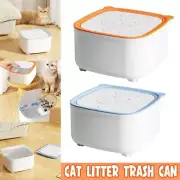 Cat Trash Can Cat Poop Can Waste Station Cat Litter Bin Dog Waste Bin with Lid