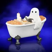 PRE-ORDER Ghost With LED Candle In Bath Halloween Decor *SHIPS 7/2025* NEW 2025