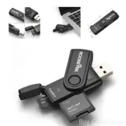 Memory Card Reader With A Build-in Micro SD Card Cap USB 3.0 Flash Drive 2 Slots