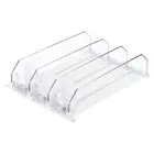 3pcs Self-Pushing Soda Can Dispenser Drink Organizer for Fridge Pantry White