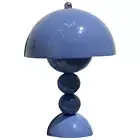 Mushroom Table Lamp Rechargeable Solid Color Light for Bedroom Decor (Sky Blue)
