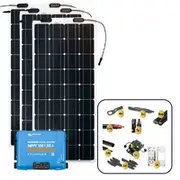 Sunman eArc 3 x 175W Flexible Solar Panel with Victron SmartSolar MPPT 100/50 Charge Contr
