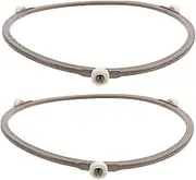 Mikinona Replacement Brackets for Microwave Oven 2pcs Rotating Disc Stand Microwavable Turntable Ring Rack