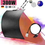 300W Flexible Solar Panel Kit 12V Mono Portable Home Caravan Camping Charging RV