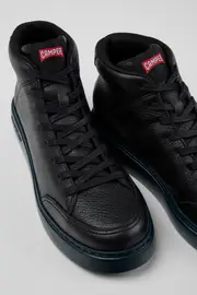 Runner K21 Black leather sneakers for women